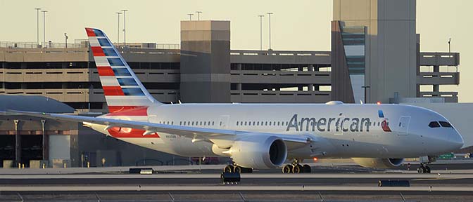 American Airlines' first Boeing 787-823 N800AN, Phoenix Sky Harbor, March 7, 2015